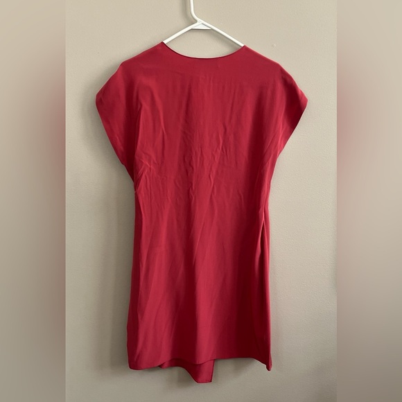 Shipley and Halmos Barneys New York red silk dress size 10 new - Picture 11 of 16